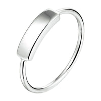 vDam Ring Balkje Zilver Gerhodineerd 1333057