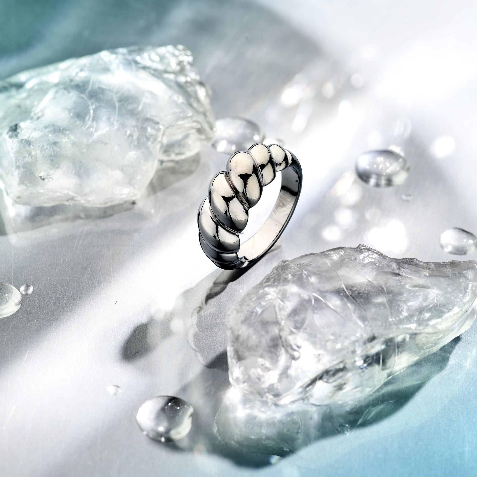 vDam Ring Balloon Zilver Gerhodineerd 1338072 Maat 17¼