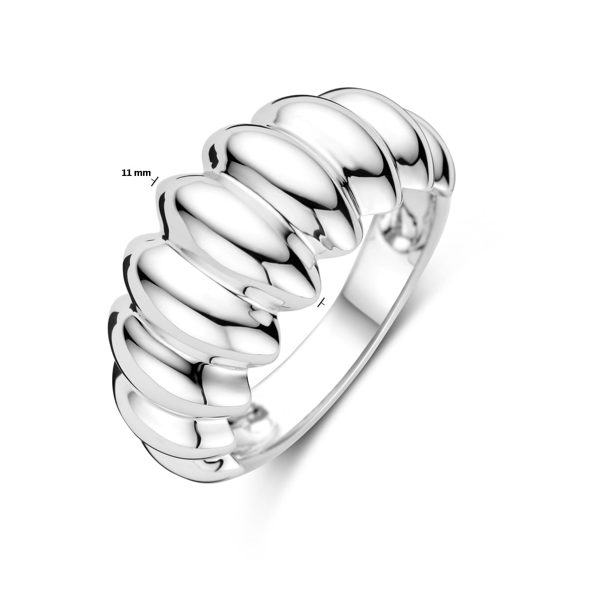 vDam Ring Balloon Zilver Gerhodineerd 1339238 Maat 18½