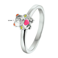 vDam Ring Beer Zilver Gerhodineerd 1328665 Maat 14½