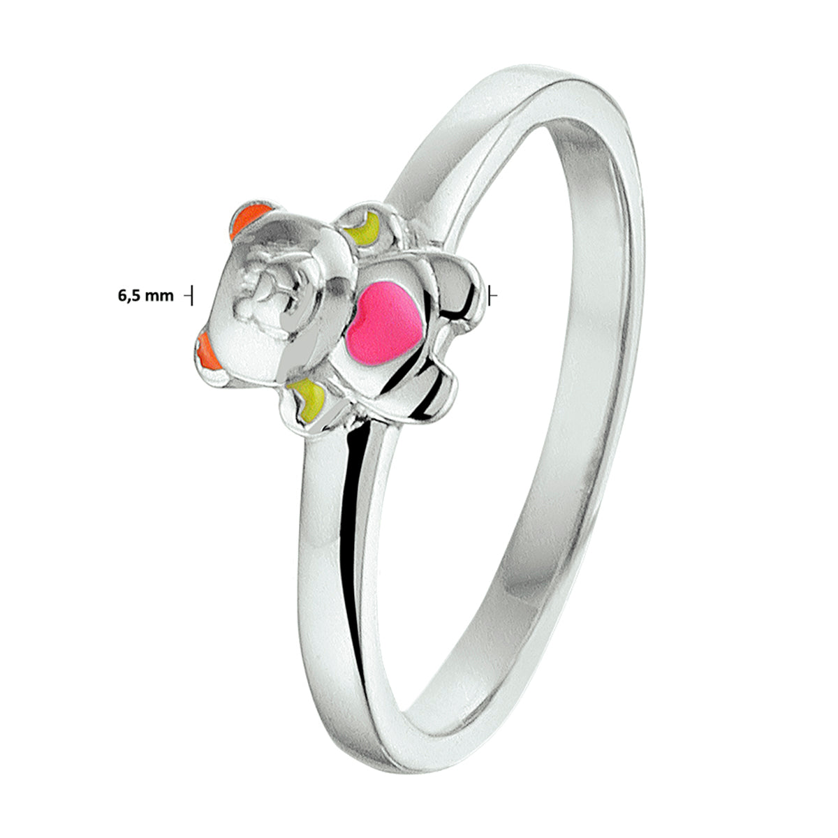 vDam Ring Beer Zilver Gerhodineerd 1328667 Maat 15½