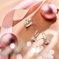 vDam Ring Bloem En Zirkonia Zilver Gerhodineerd 1337853 Maat 15