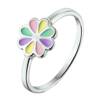 vDam Ring Bloem Zilver Gerhodineerd 1332049