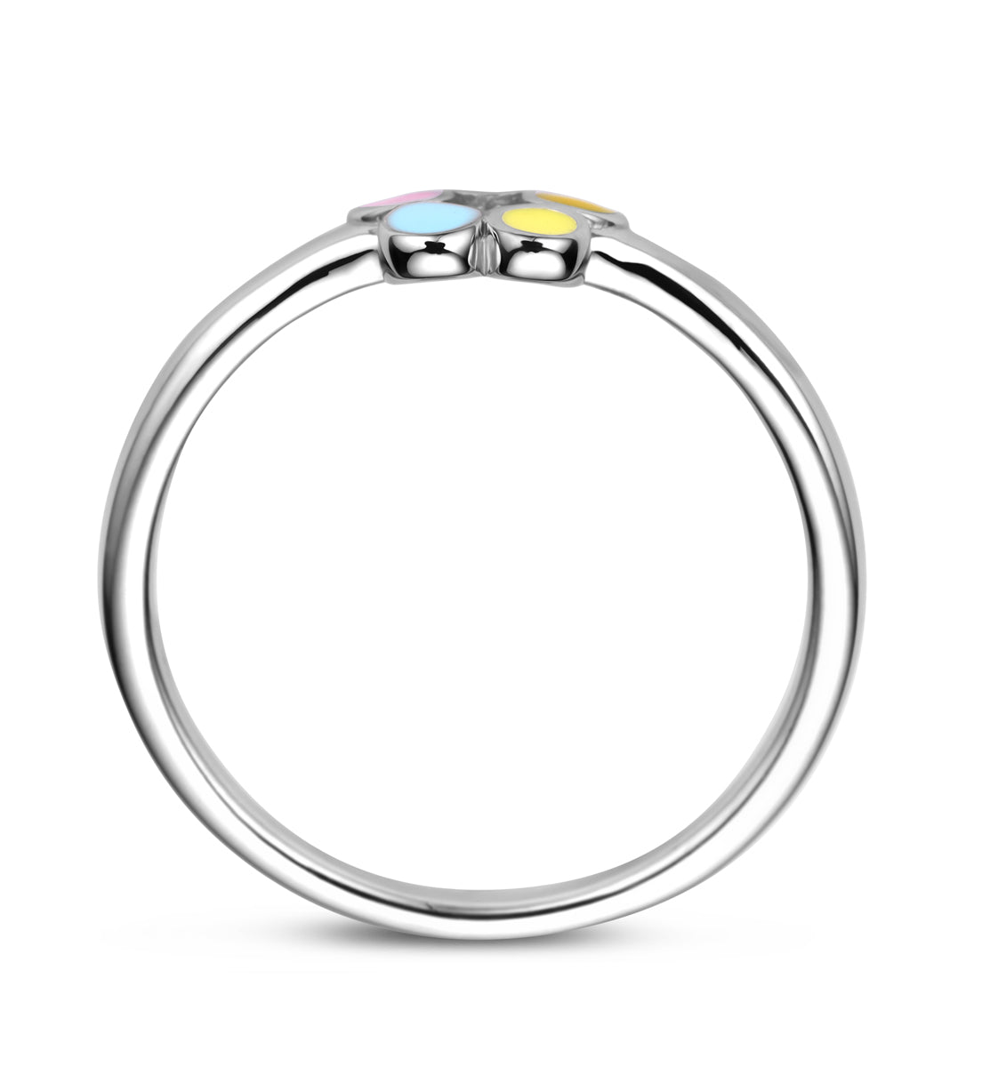 vDam Ring Bloem Zilver Gerhodineerd 1338581 Maat 15