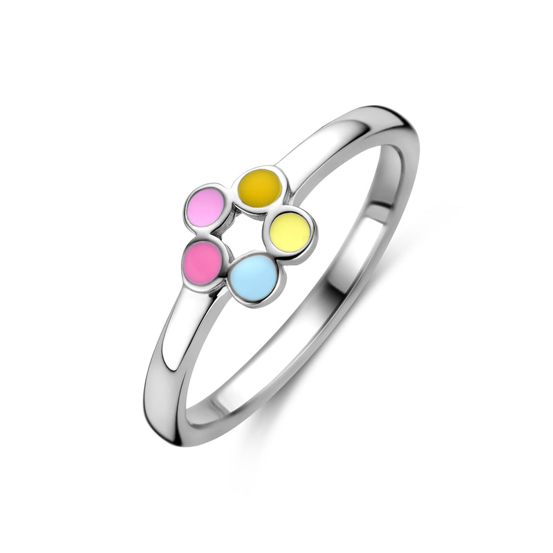 vDam Ring Bloem Zilver Gerhodineerd 1340384