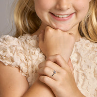 vDam Ring Bloem Zirkonia Zilver Gerhodineerd 1329204 Maat 13½