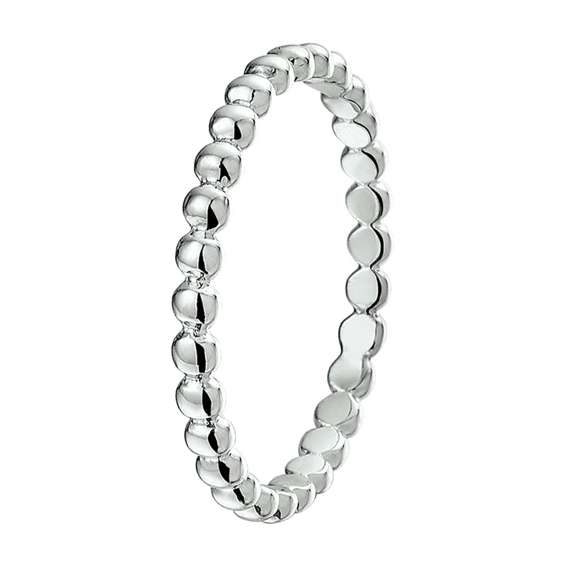 vDam Ring Bolletjes Zilver Gerhodineerd 1325110