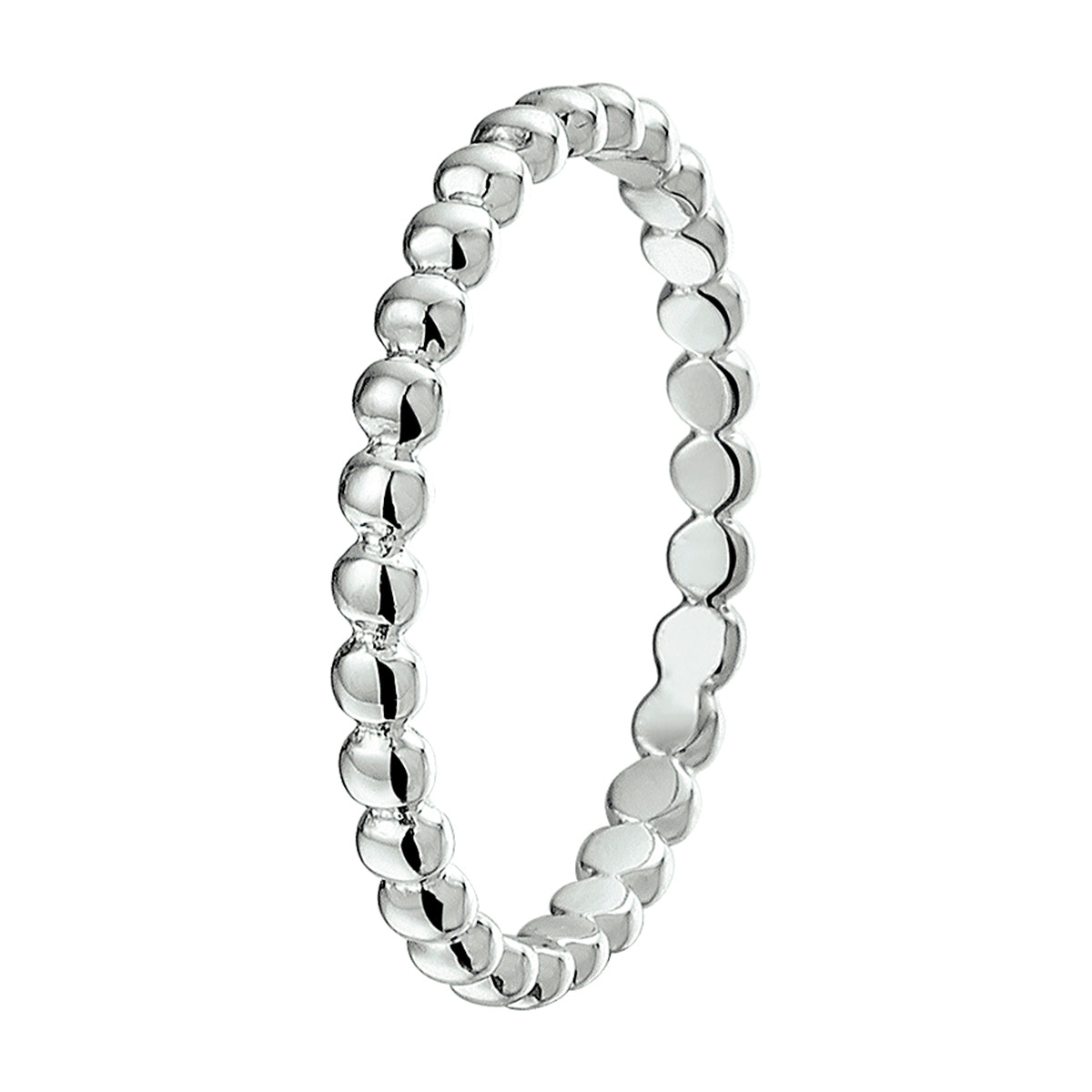 vDam Ring Bolletjes Zilver Gerhodineerd 1325113