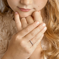 vDam Ring Bolletjes Zilver Gerhodineerd 1325113 Maat 16