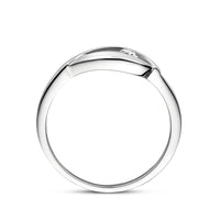 vDam Ring Druppel Zirkonia Poli/mat Zilver Gerhodineerd 1336995 Maat 17¾