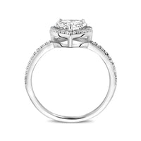 vDam Ring Druppel Zirkonia Zilver Gerhodineerd 1340728 Maat 17¾