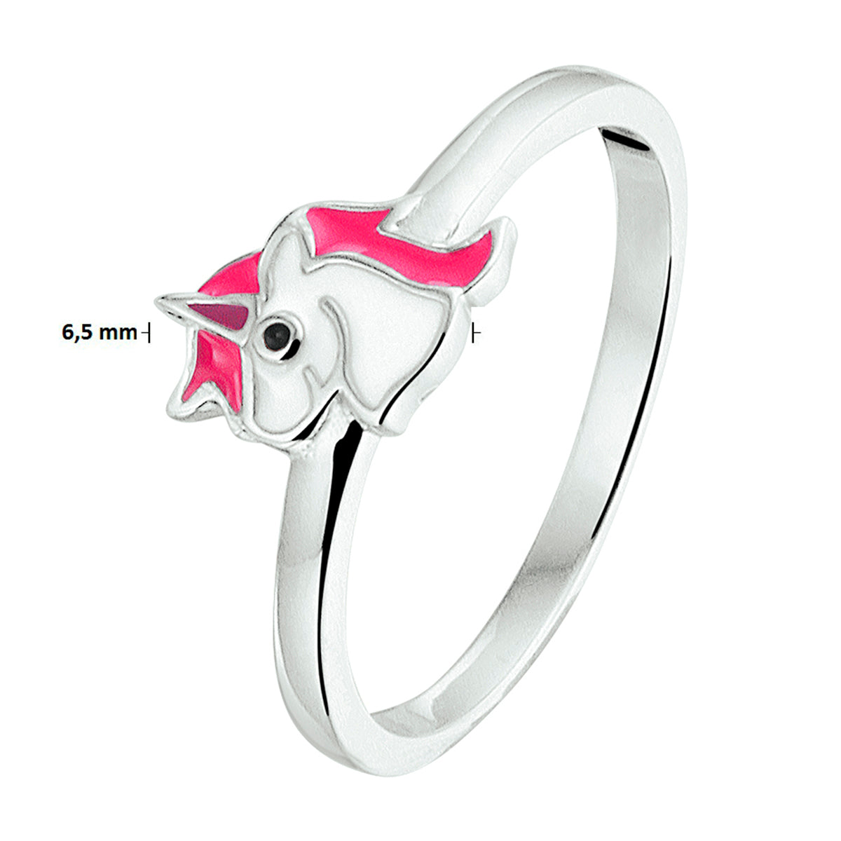 vDam Ring Eenhoorn Zilver Gerhodineerd 1327759 Maat 15½