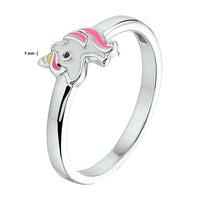 vDam Ring Eenhoorn Zilver Gerhodineerd 1328641 Maat 13½