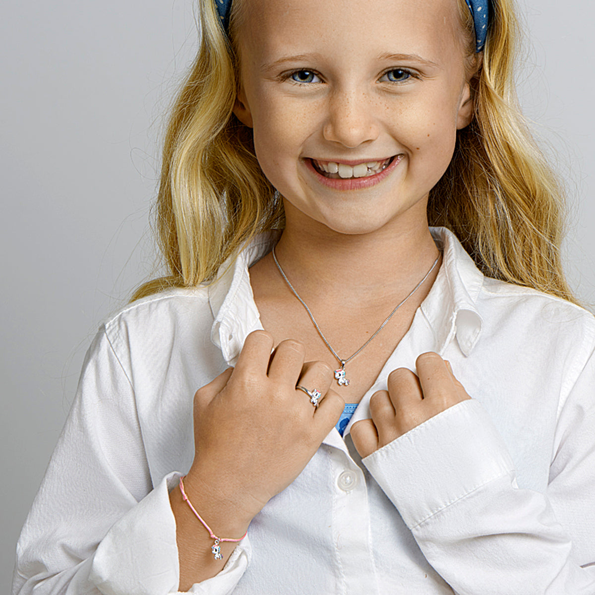 vDam Ring Eenhoorn Zilver Gerhodineerd 1330241 Maat 15