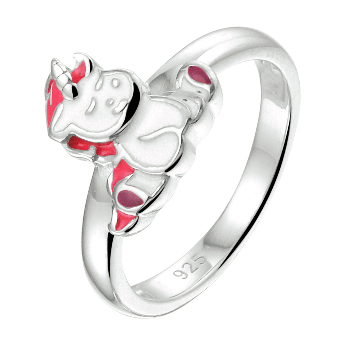 vDam Ring Eenhoorn Zilver Gerhodineerd 1333114