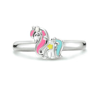 vDam Ring Eenhoorn Zilver Gerhodineerd 1333904 Maat 14½