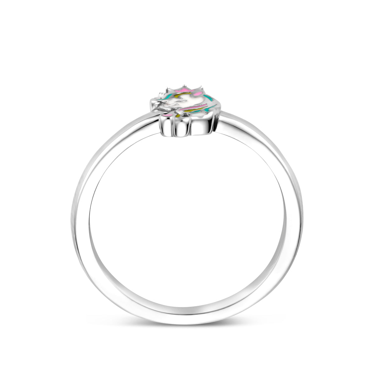 vDam Ring Eenhoorn Zilver Gerhodineerd 1341479 Maat 14½