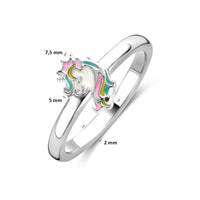 vDam Ring Eenhoorn Zilver Gerhodineerd 1341481 Maat 15½