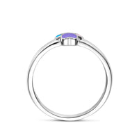 vDam Ring Emaille Hondenpoot Zilver Gerhodineerd 1341197 Maat 14