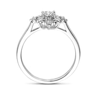 vDam Ring Filigrain Zirkonia Zilver Gerhodineerd 1339200 Maat 16