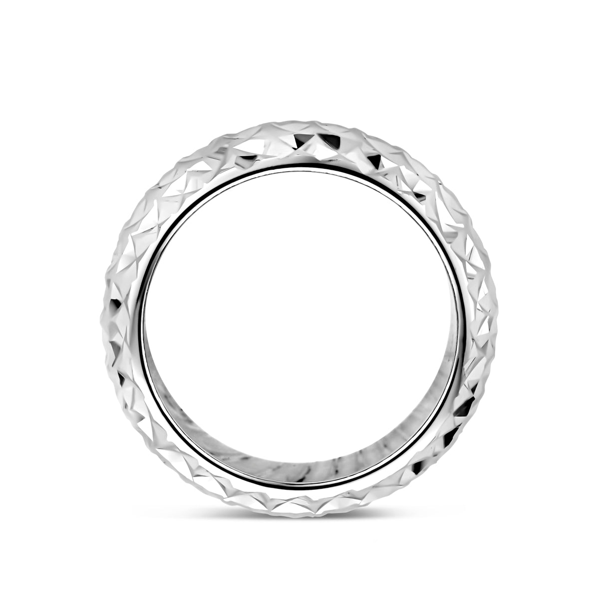 vDam Ring Gediamanteerd Zilver Gerhodineerd 1339278 Maat 18½