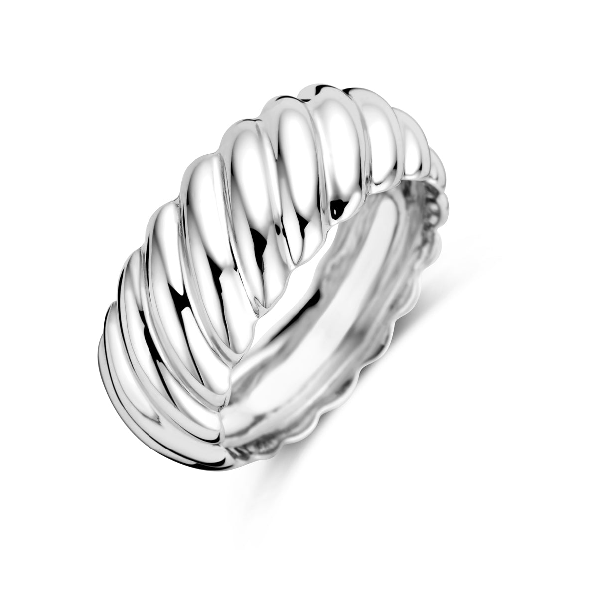 vDam Ring Gedraaid Zilver Gerhodineerd 1338335