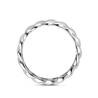vDam Ring Gedraaid Zilver Gerhodineerd 1338381 Maat 17¼