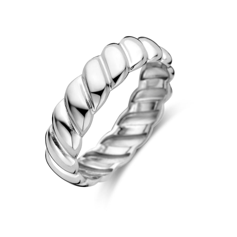 vDam Ring Gedraaid Zilver Gerhodineerd 1338381