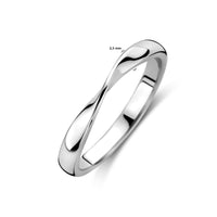 vDam Ring Gedraaid Zilver Gerhodineerd 1340653 Maat 16½