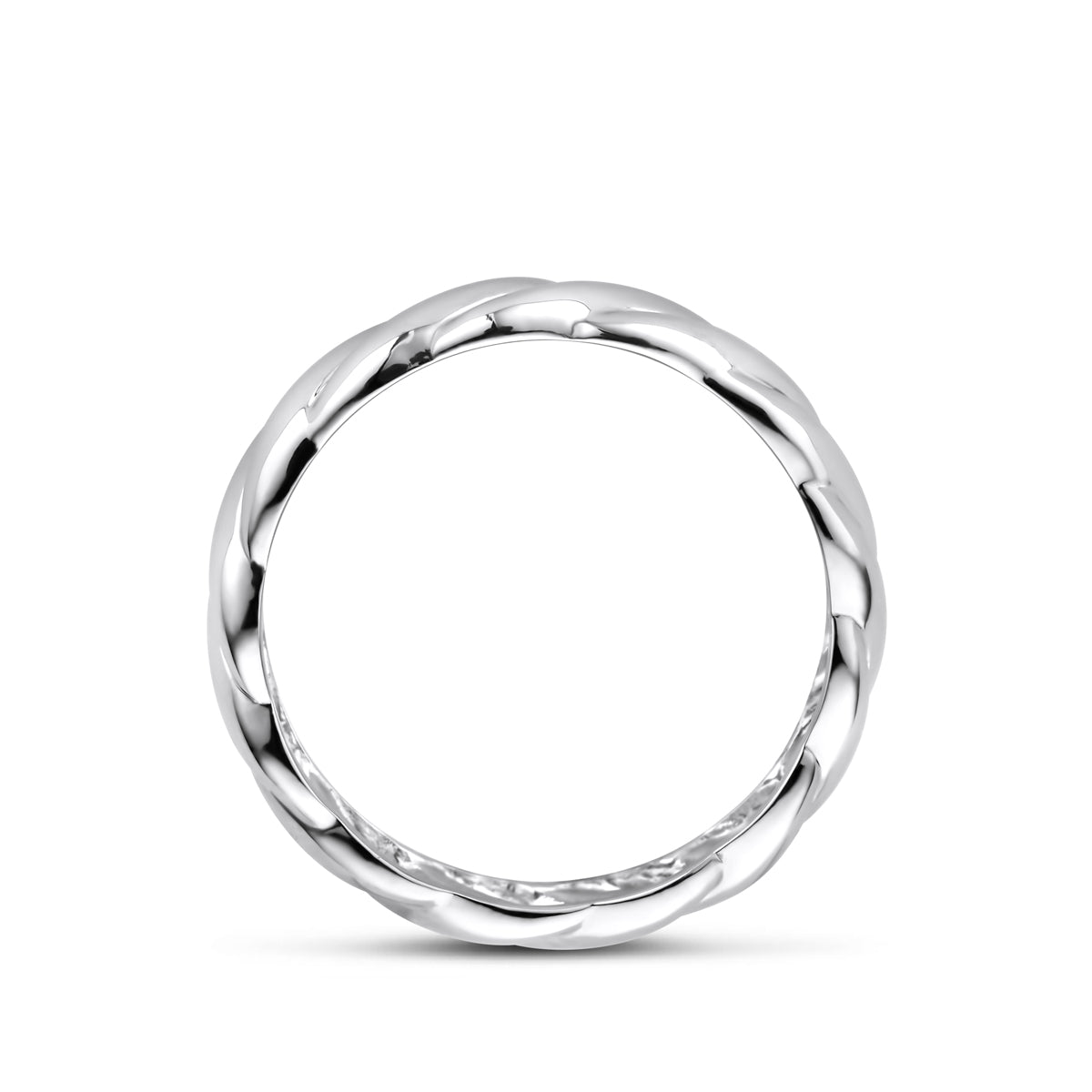 vDam Ring Gedraaid Zilver Gerhodineerd 1341950 Maat 16½