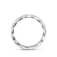 vDam Ring Gedraaid Zilver Gerhodineerd 1341952 Maat 17¾