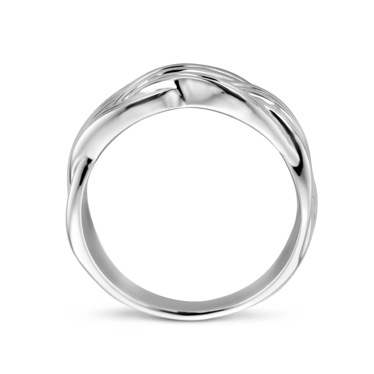 vDam Ring Gevlochten Zilver Gerhodineerd 1336193 Maat 17¾