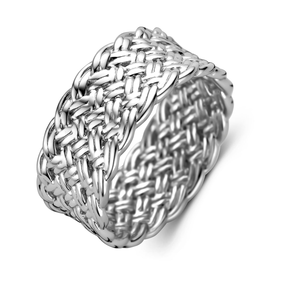 vDam Ring Gevlochten Zilver Gerhodineerd 1338485