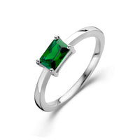 vDam Ring Groen Zirkonia Zilver Gerhodineerd 1335992
