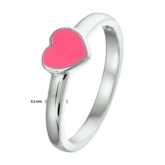 vDam Ring Hart Zilver Gerhodineerd 1328672 Maat 14