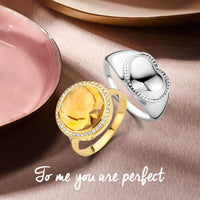 vDam Ring Hart Zilver Gerhodineerd 1335023 Maat 17¼