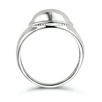 vDam Ring Hart Zilver Gerhodineerd 1335025 Maat 18½