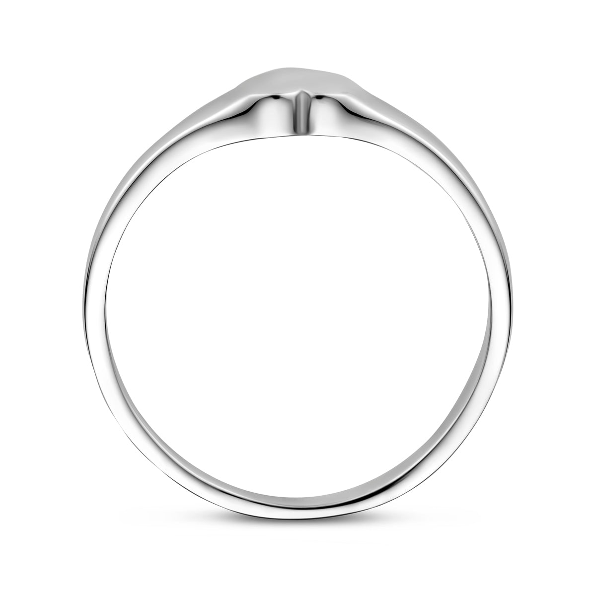 vDam Ring Hart Zilver Gerhodineerd 1337129 Maat 18½
