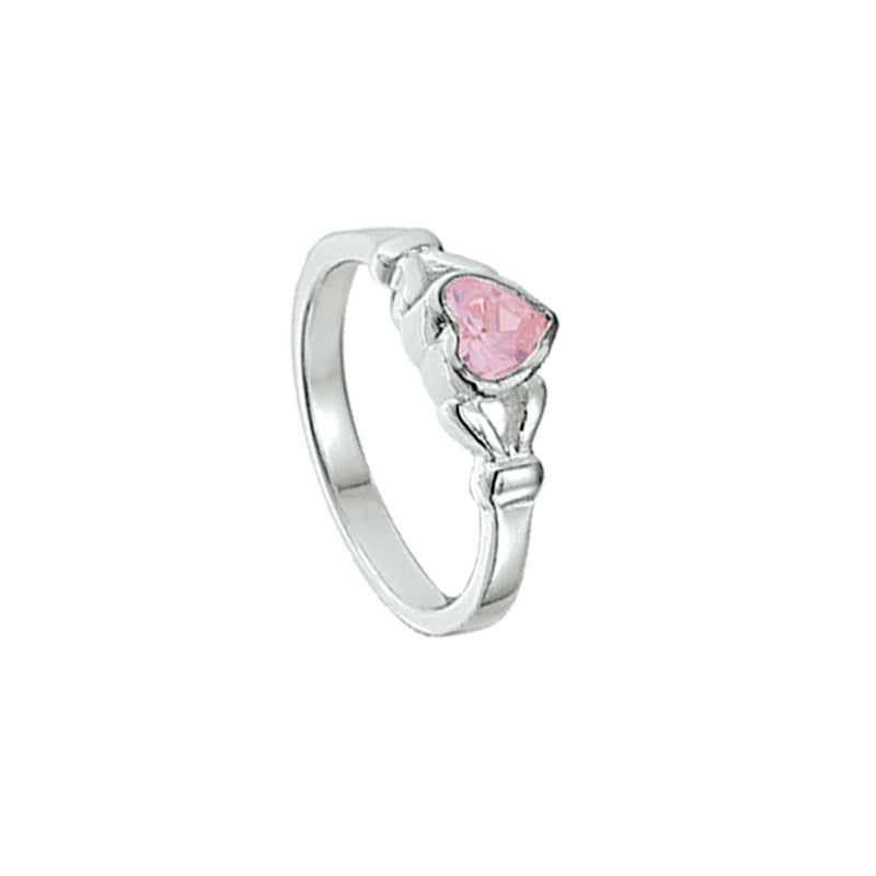 vDam Ring Hart Zirkonia Zilver Gerhodineerd 1327535