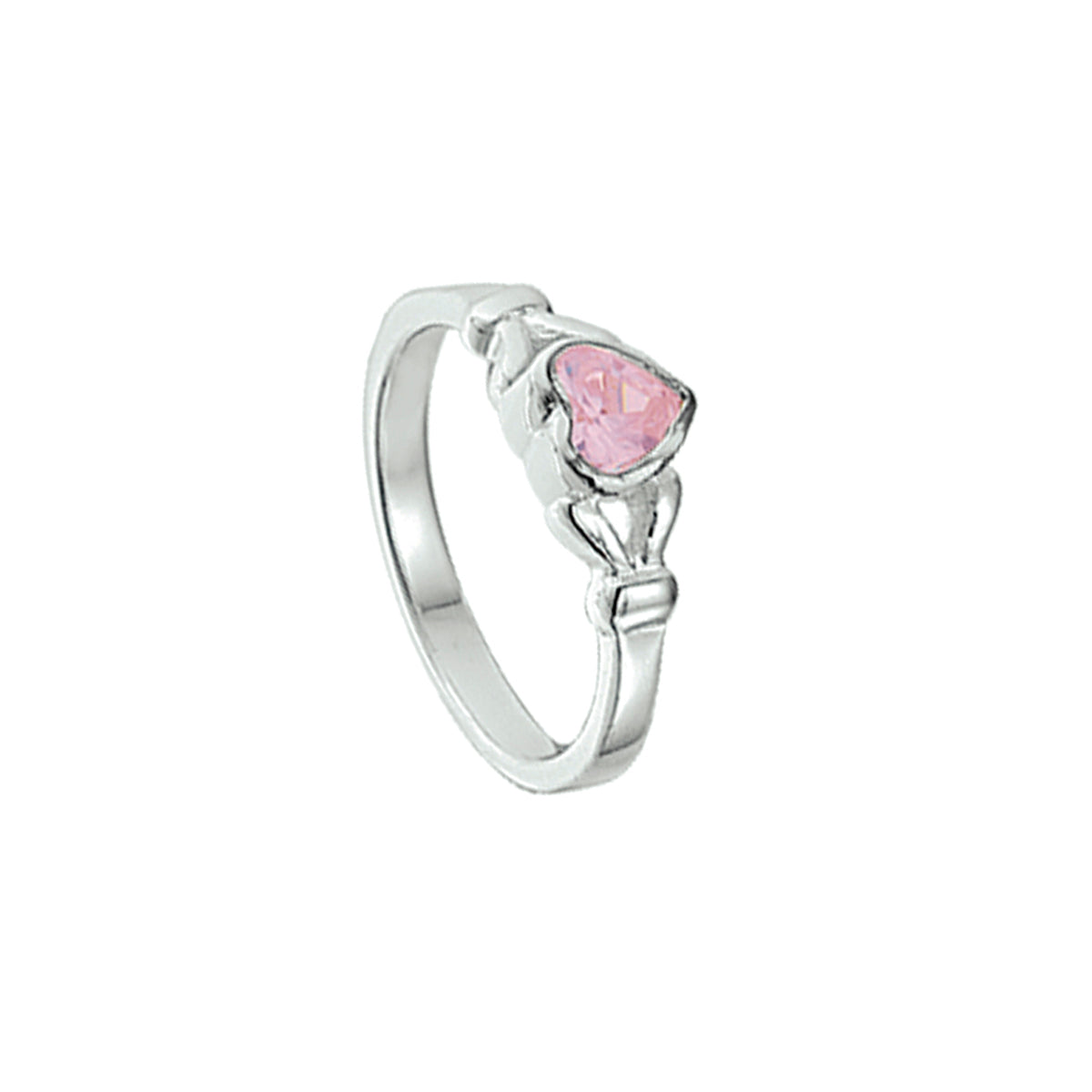 vDam Ring Hart Zirkonia Zilver Gerhodineerd 1327536