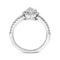 vDam Ring Hart Zirkonia Zilver Gerhodineerd 1336764 Maat 16½