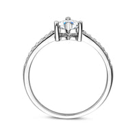 vDam Ring Hart Zirkonia Zilver Gerhodineerd 1338179 Maat 17¾