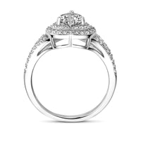 vDam Ring Hart Zirkonia Zilver Gerhodineerd 1338290 Maat 17¾