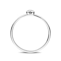 vDam Ring Hartje Zilver Gerhodineerd 1339959 Maat 17¼
