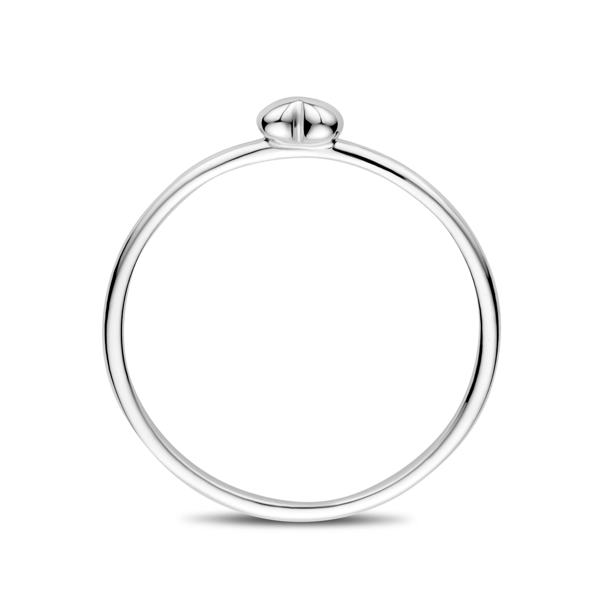 vDam Ring Hartje Zilver Gerhodineerd 1339959 Maat 17¼