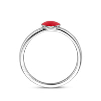 vDam Ring Hartje Zilver Gerhodineerd 1341491 Maat 15