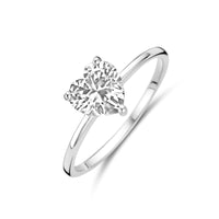vDam Ring Hartje Zirkonia Zilver Gerhodineerd 1339361
