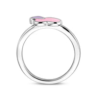 vDam Ring Hartjes Zilver Gerhodineerd Maat 1338468 Maat 13