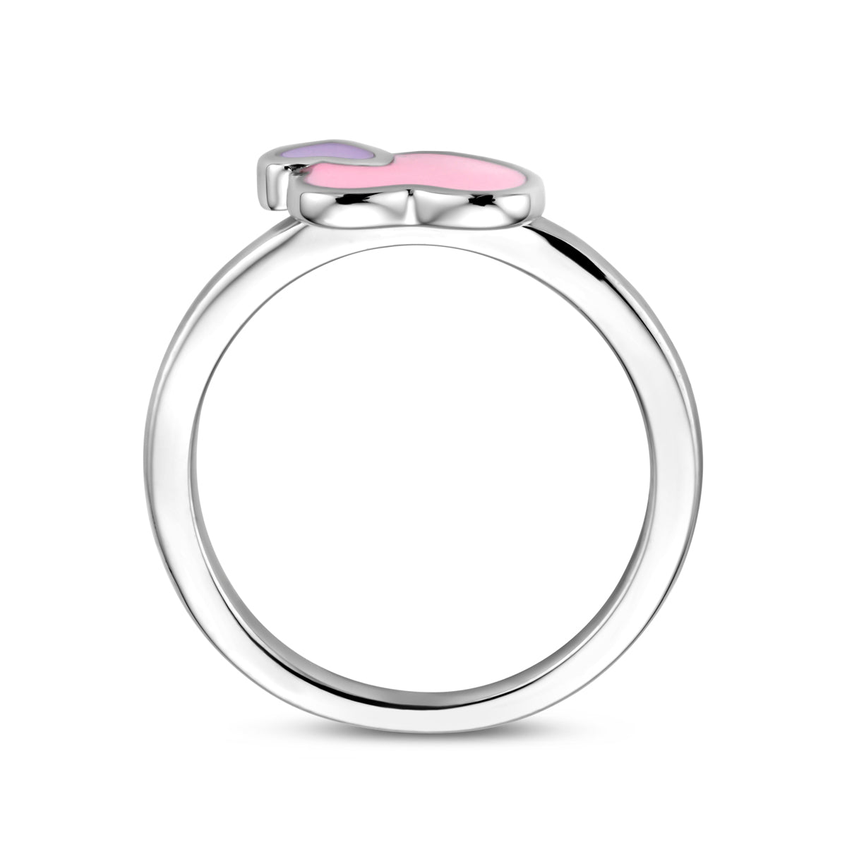 vDam Ring Hartjes Zilver Gerhodineerd Maat 1338468 Maat 13