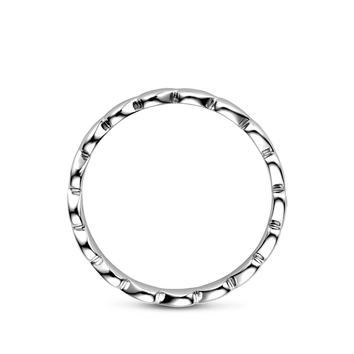 vDam Ring Hartjes Zilver Gerhodineerd 1341758 Maat 17¼